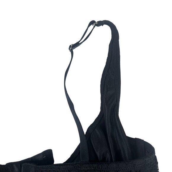 Auden Nightie Dress With Thong Panties Womens XS Black New Lace - Picture 6 of 12